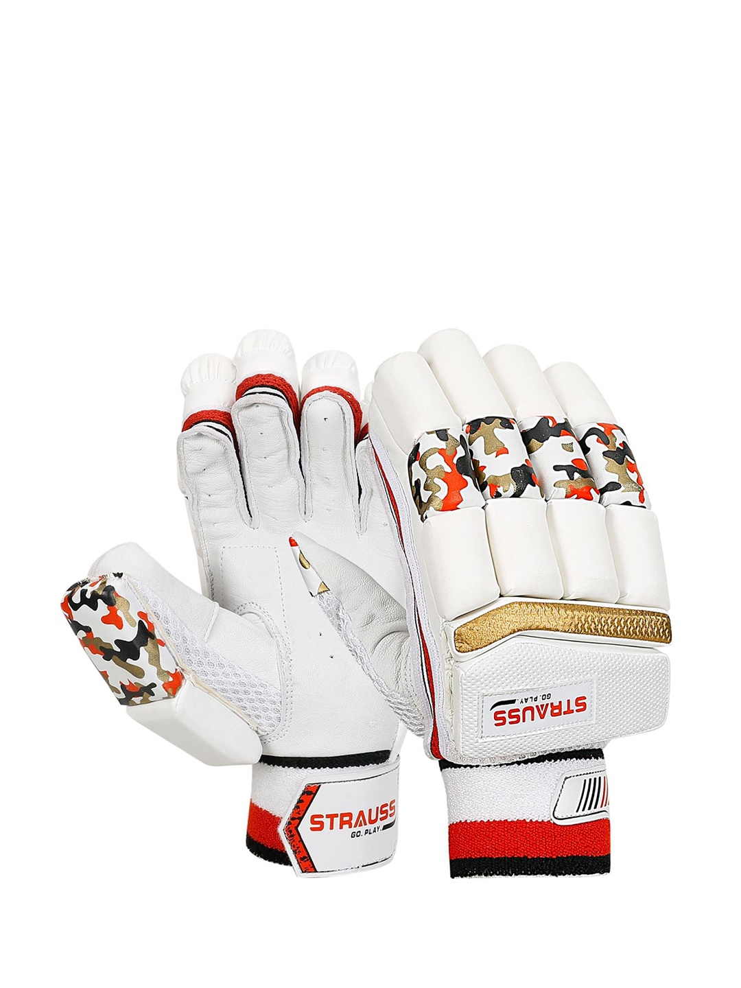 

STRAUSS Right-Hand Batter Cricket Batting Gloves, White