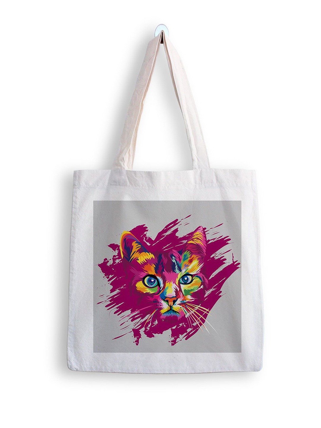 

ARTBUG Printed Shopper Tote Bag, White