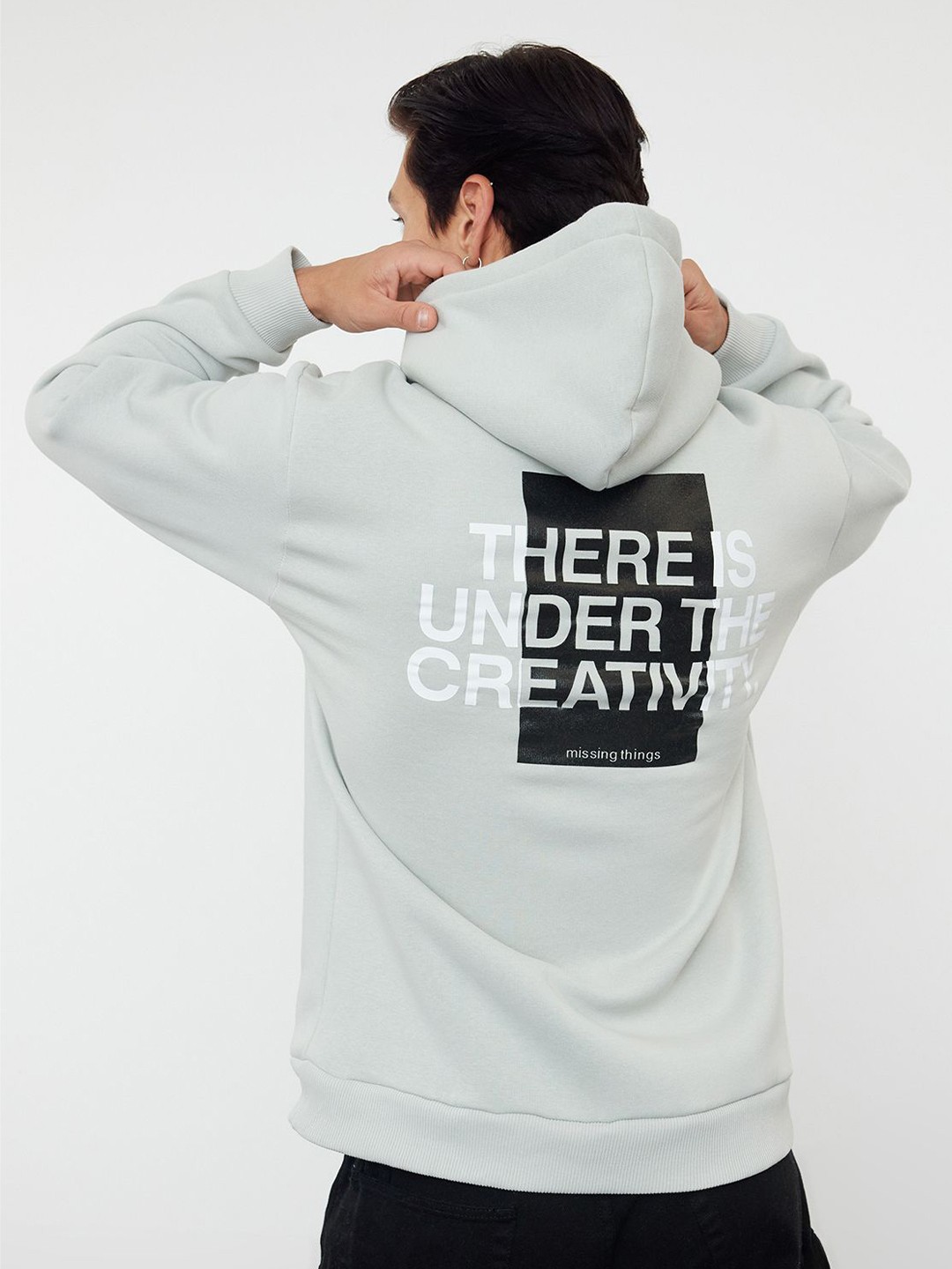 

Trendyol Men Printed Sweatshirt, White