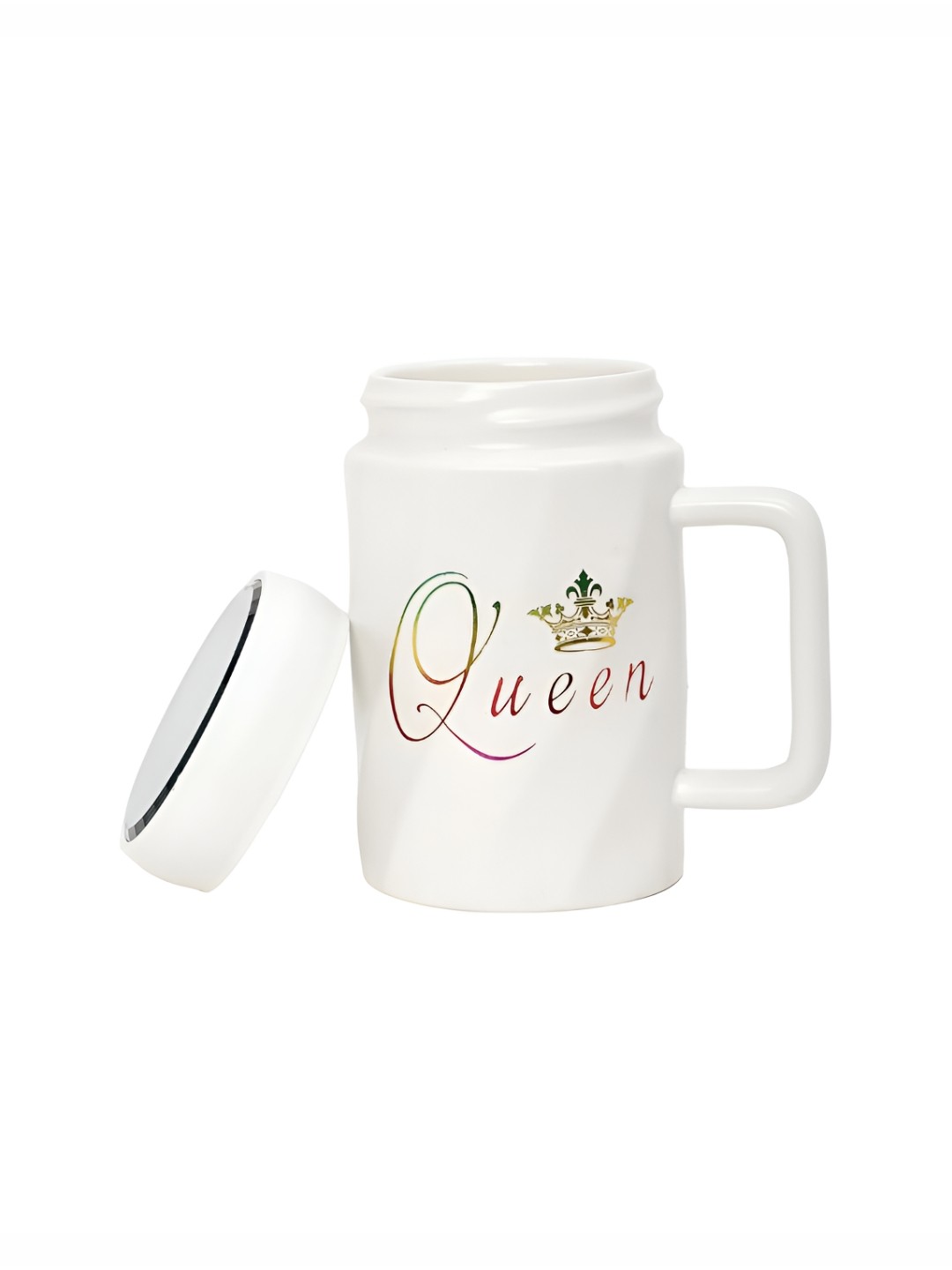 

INTERNATIONAL GIFT 1 Piece White Printed Ceramic Coffee Mug