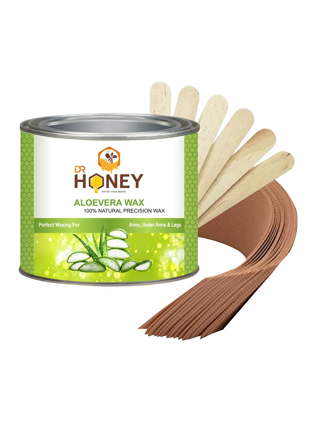 

DR HONEY 100% Natural Precision Aloevera Cold Wax - 600g, Multi