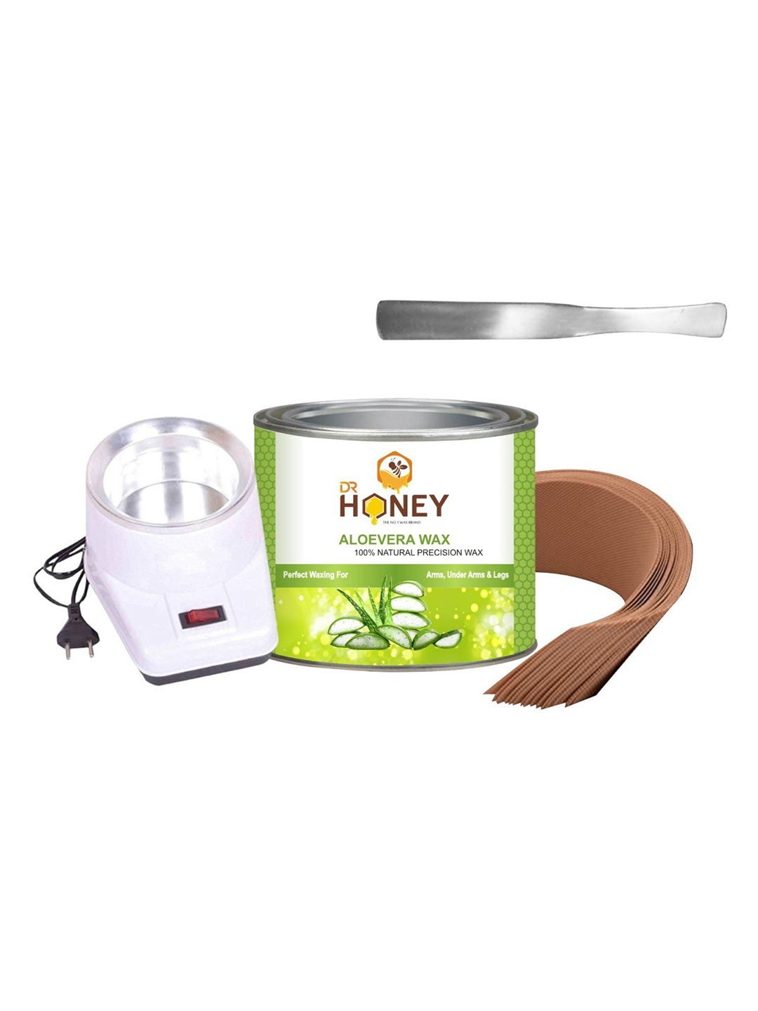 

DR HONEY 100% Natural Precision Aloevera Hot Wax-600g, White