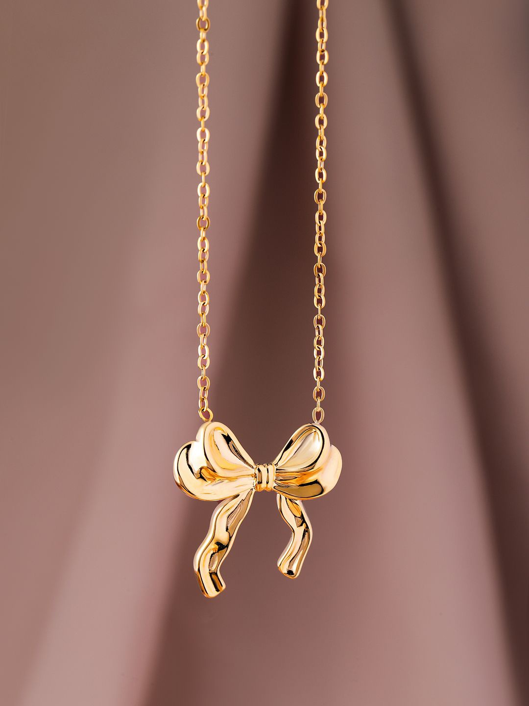 

Rubans 18K Gold Plated Stainless Steel Tarnish-Free Waterproof Demi-Fine Pendant Necklace