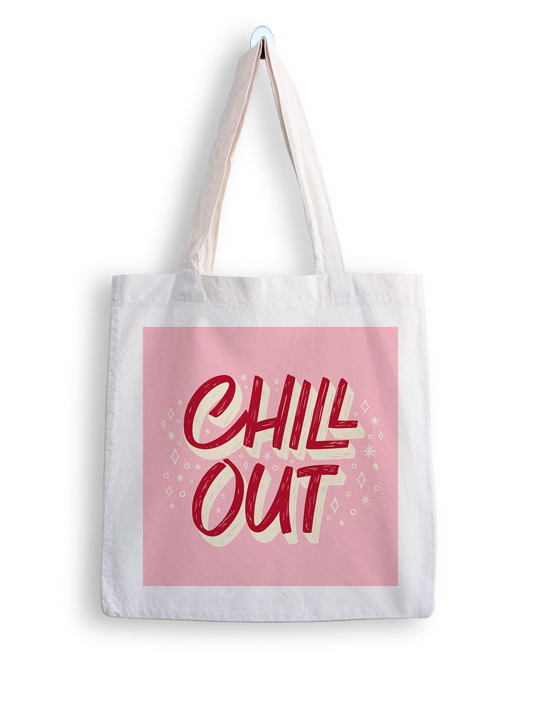 

ARTBUG Printed Shopper Tote Bag, White