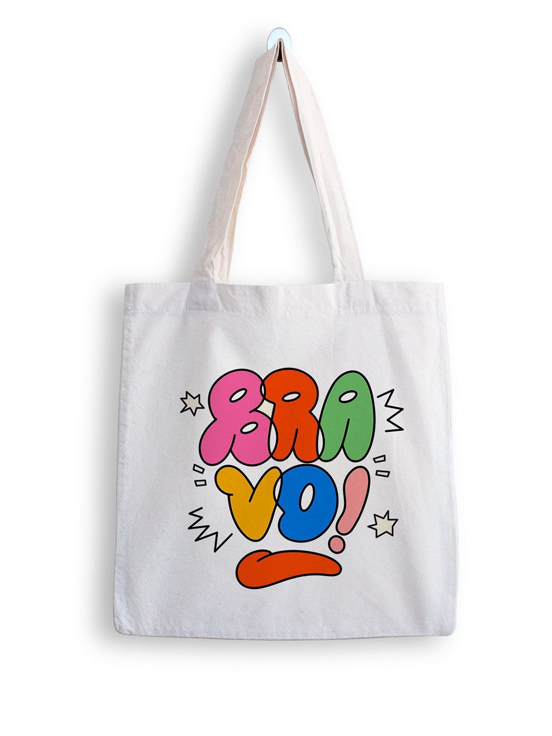 

ARTBUG Printed Shopper Tote Bag, White