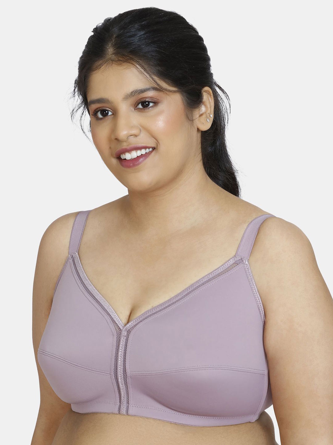 

Zivame Bra Full Coverage Non-Wired Non Padded, Purple
