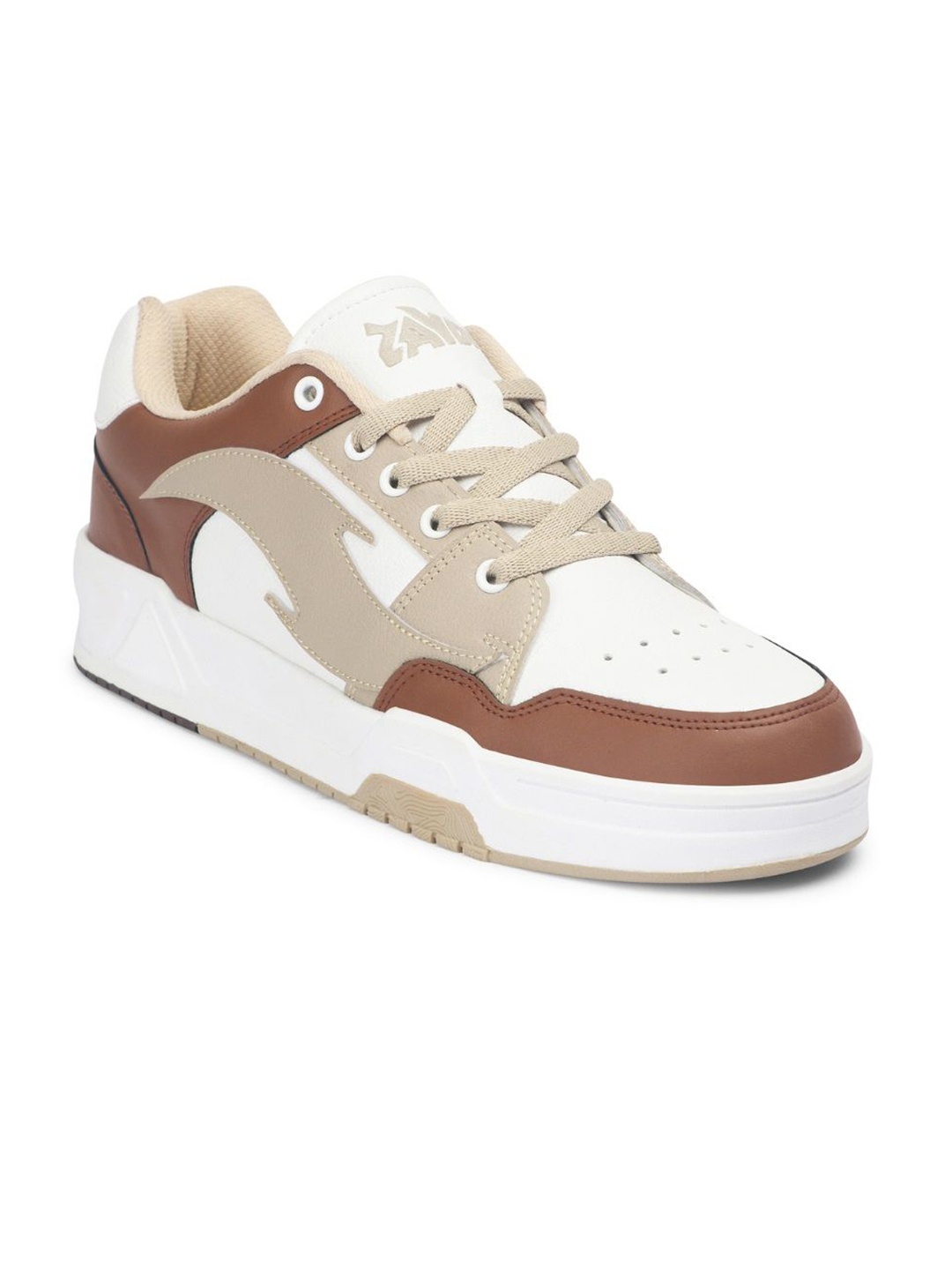 

ZAYDN Men Colourblocked Sneakers, Brown