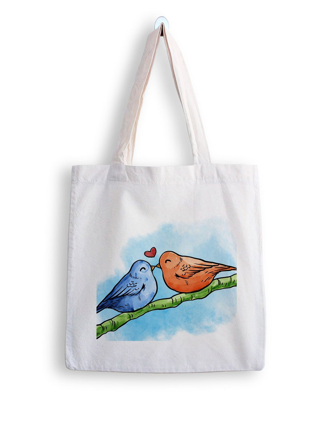 

ARTBUG Printed Structured Tote Bag, White