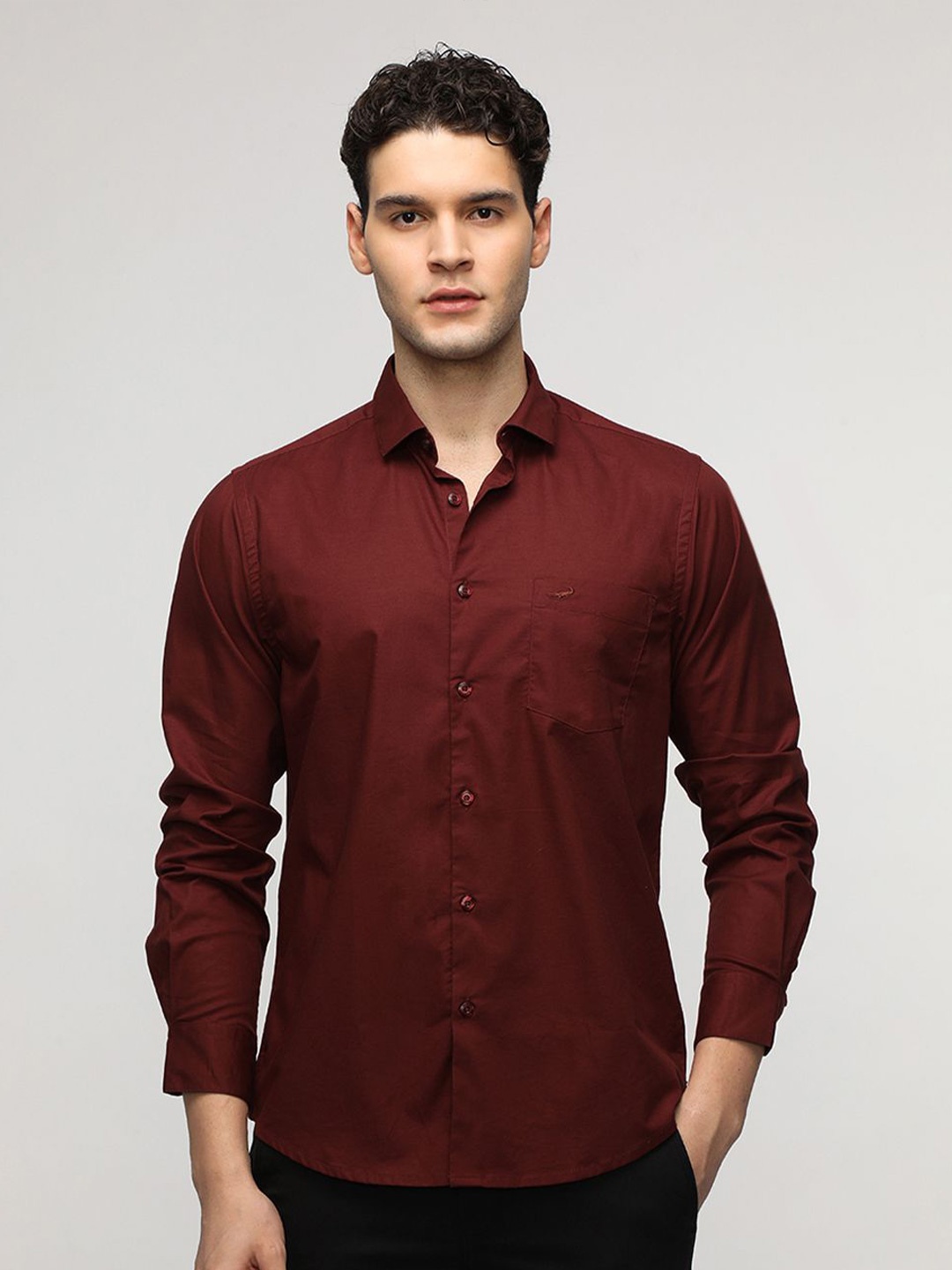 

Crocodile Sport Comfort Mercerized Premium Stretch Casual Shirt, Red