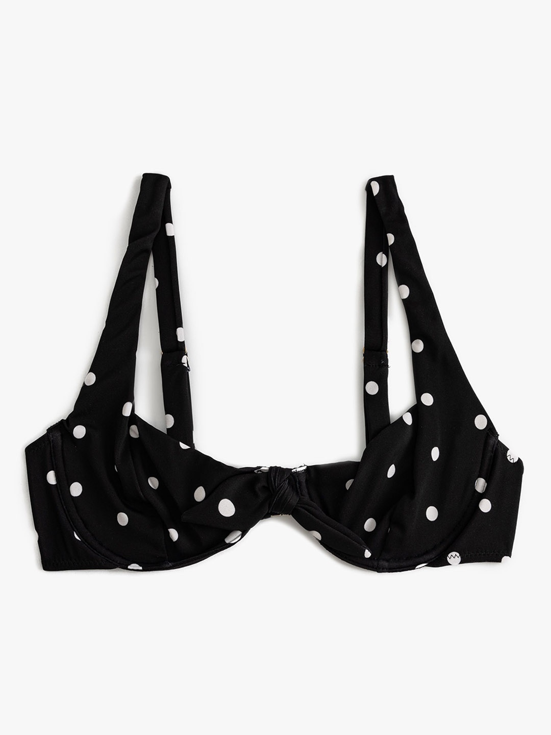 

Koton Printed Swimwear Bikini Bra, Black