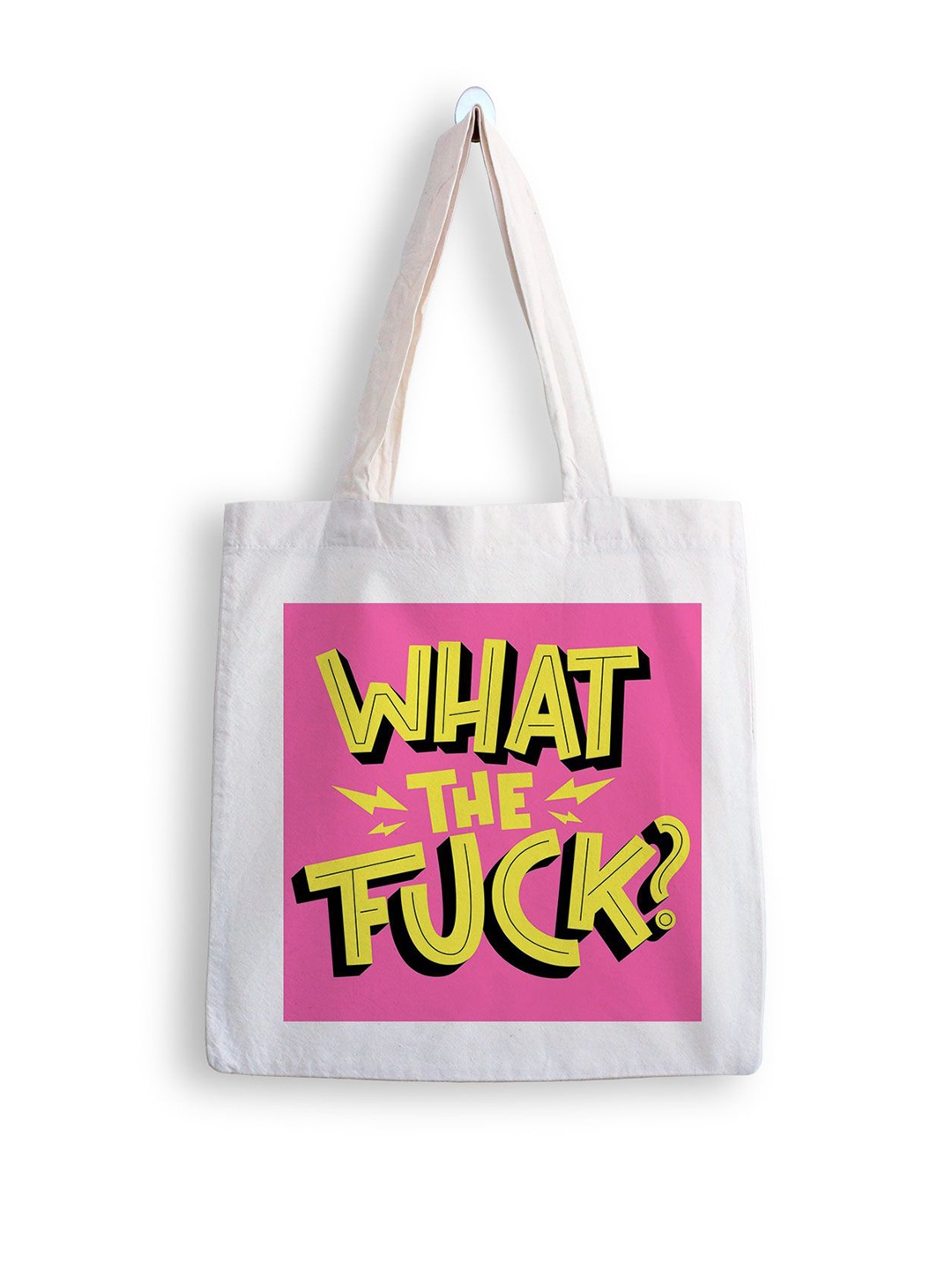 

ARTBUG Printed Shopper Tote Bag, White