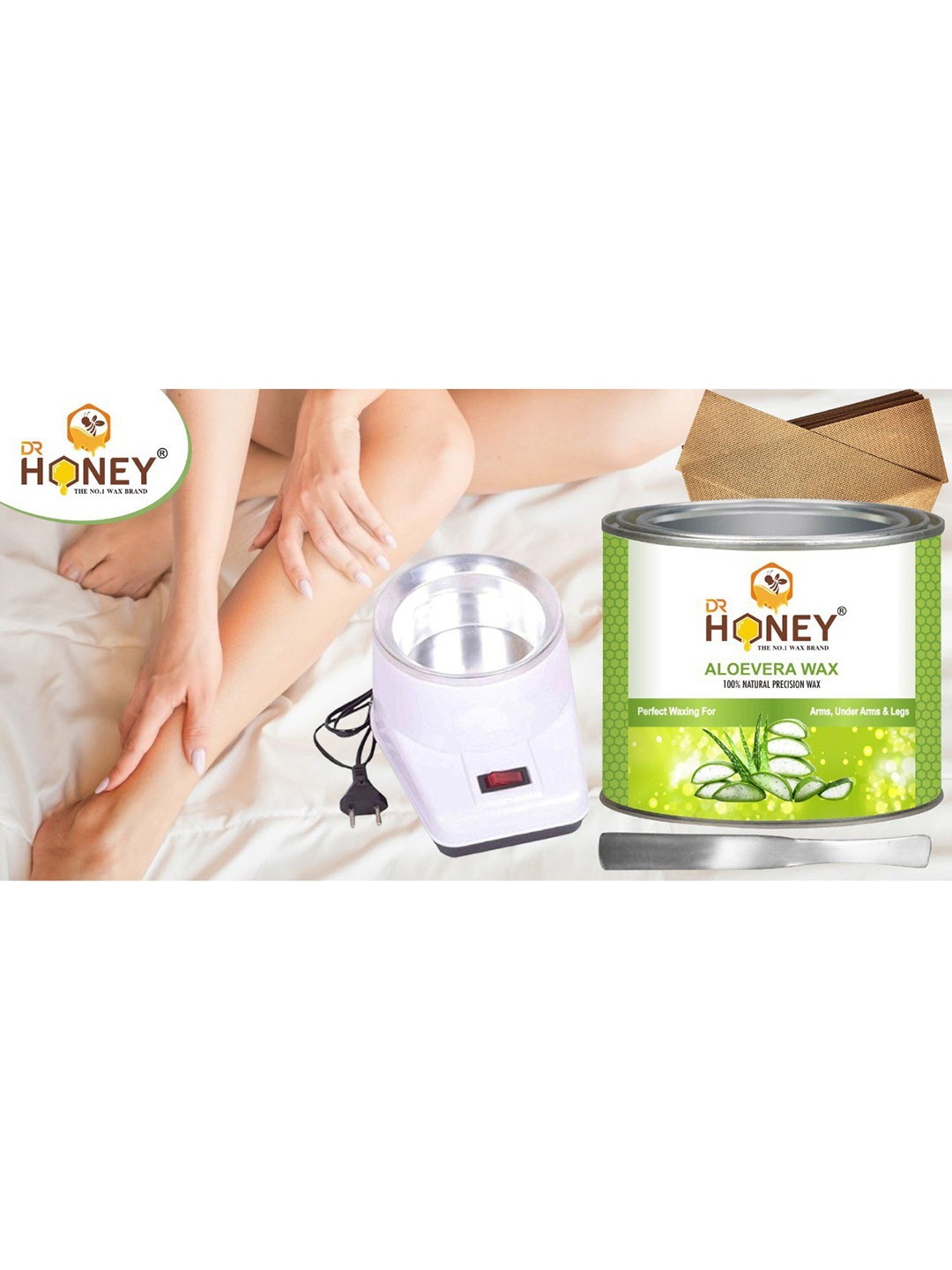 

DR HONEY 100% Natural Precision Aloe Vera Wax- 599.7 gm, White