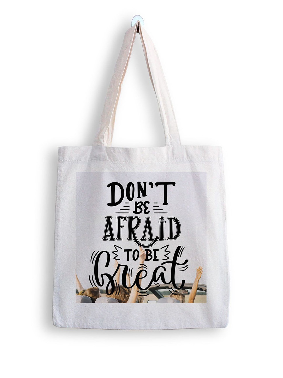 

ARTBUG Printed Shopper Tote Bag, White