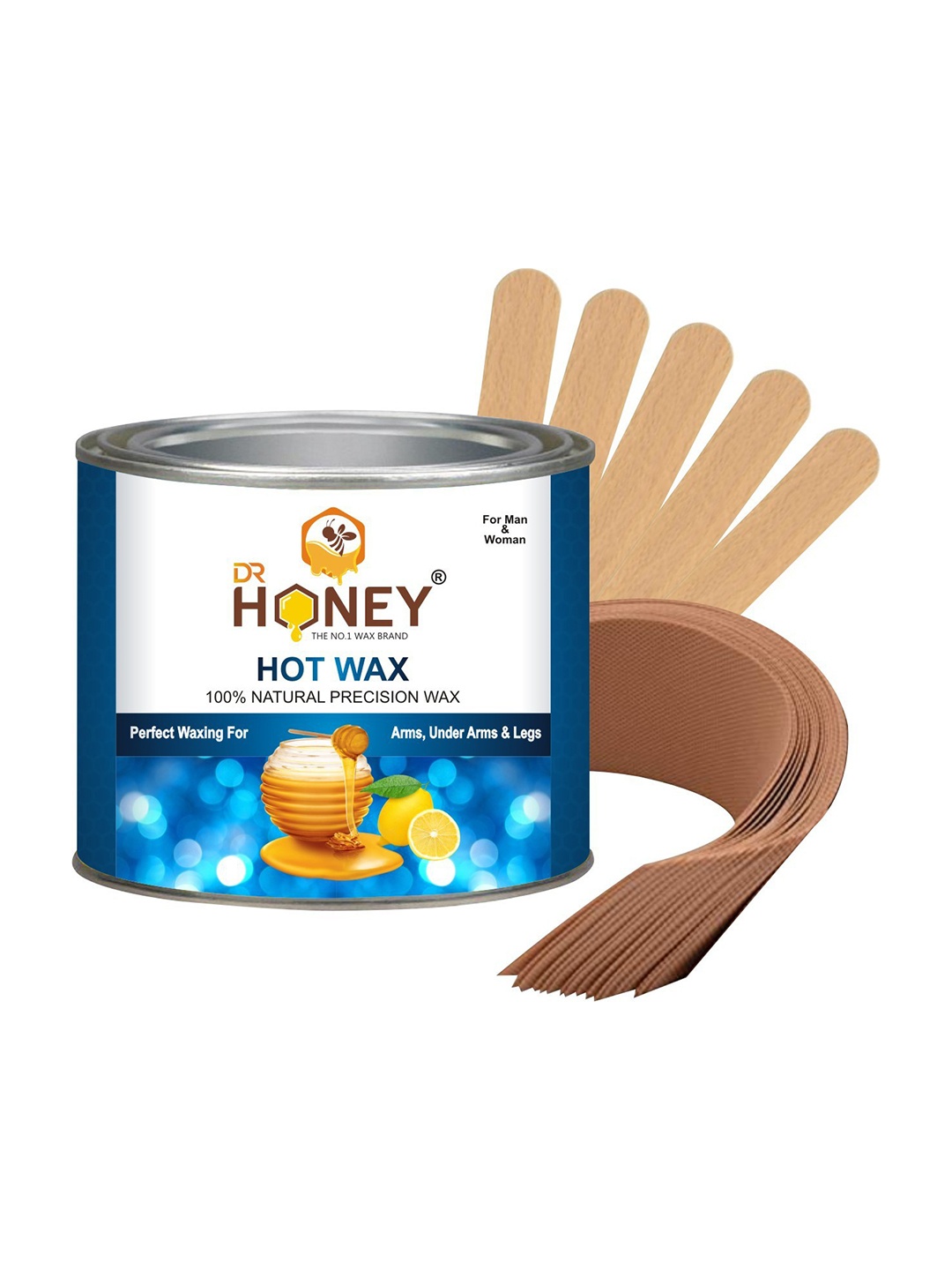 

DR HONEY 100% Natural Precision Hot Wax - 600g, Multi
