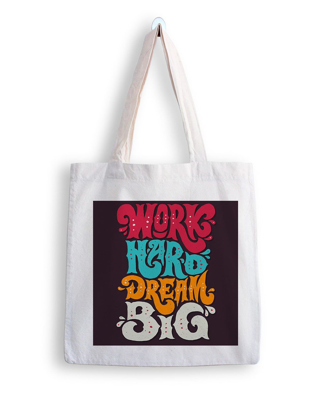 

ARTBUG Printed Structured Tote Bag, White