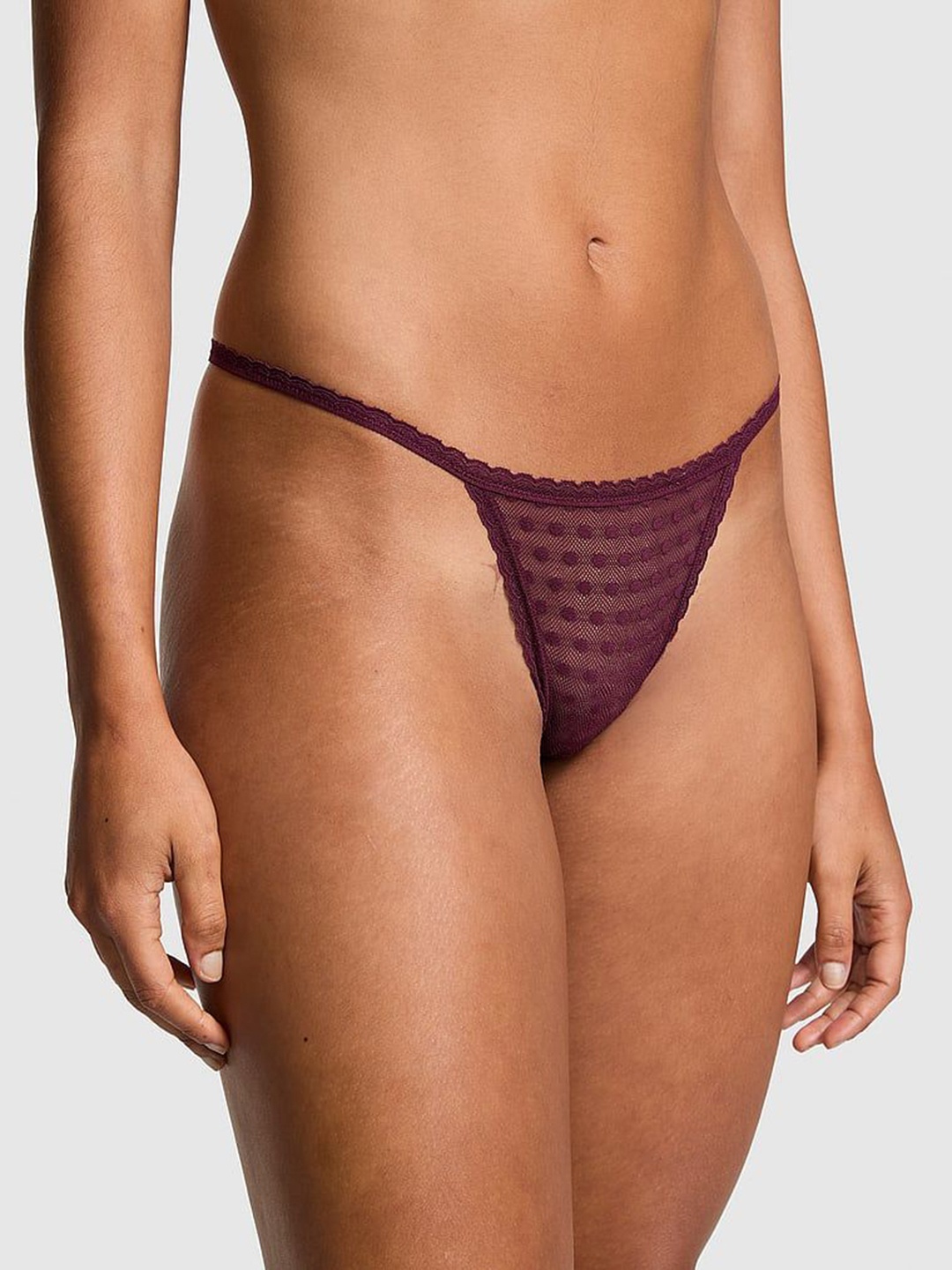 

Victoria's Secret PINK Low Rise Thongs Briefs 1125033621P2, Purple