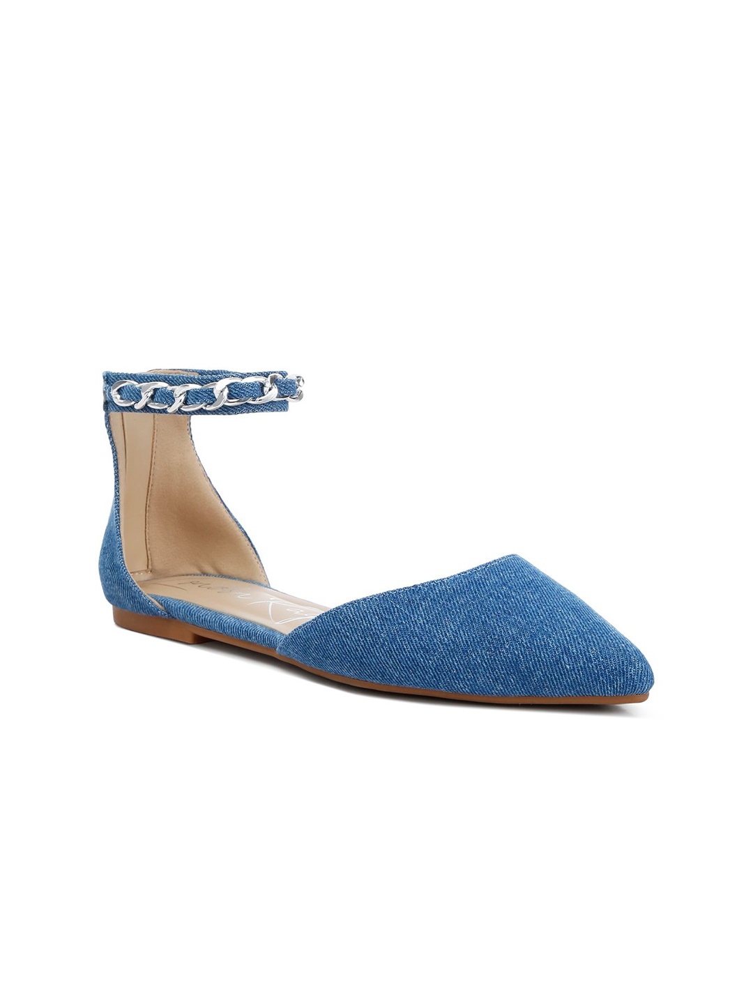 

London Rag Women Open Toe Flats, Blue