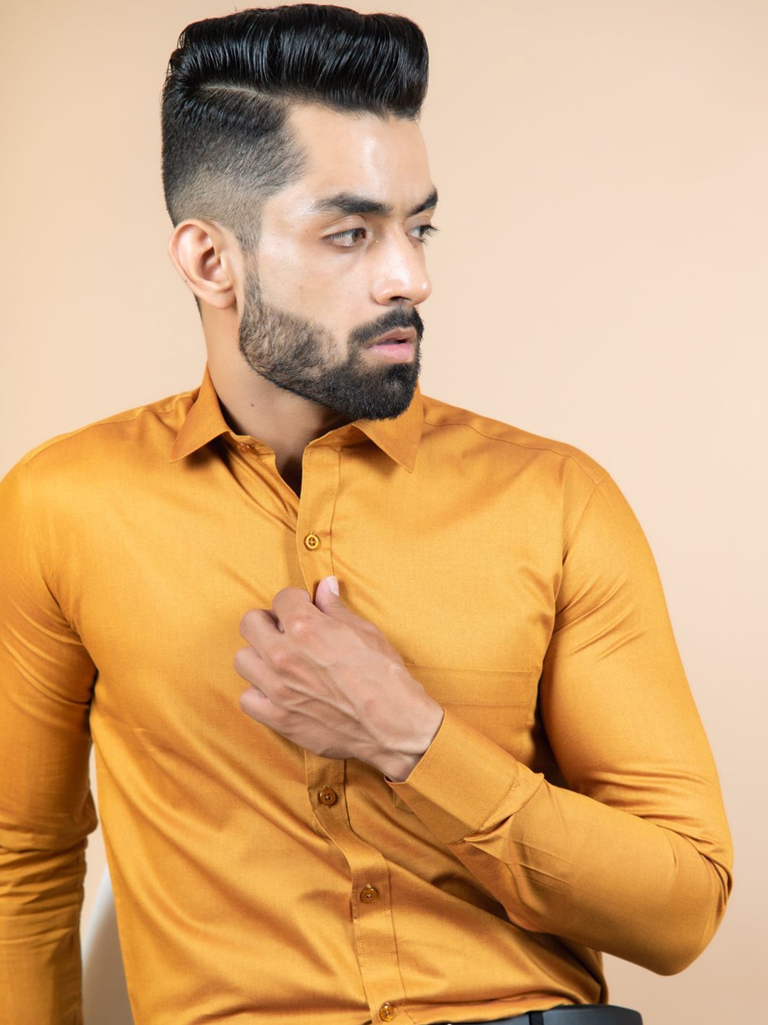 

Tistabene Men Standard Opaque Casual Shirt, Yellow