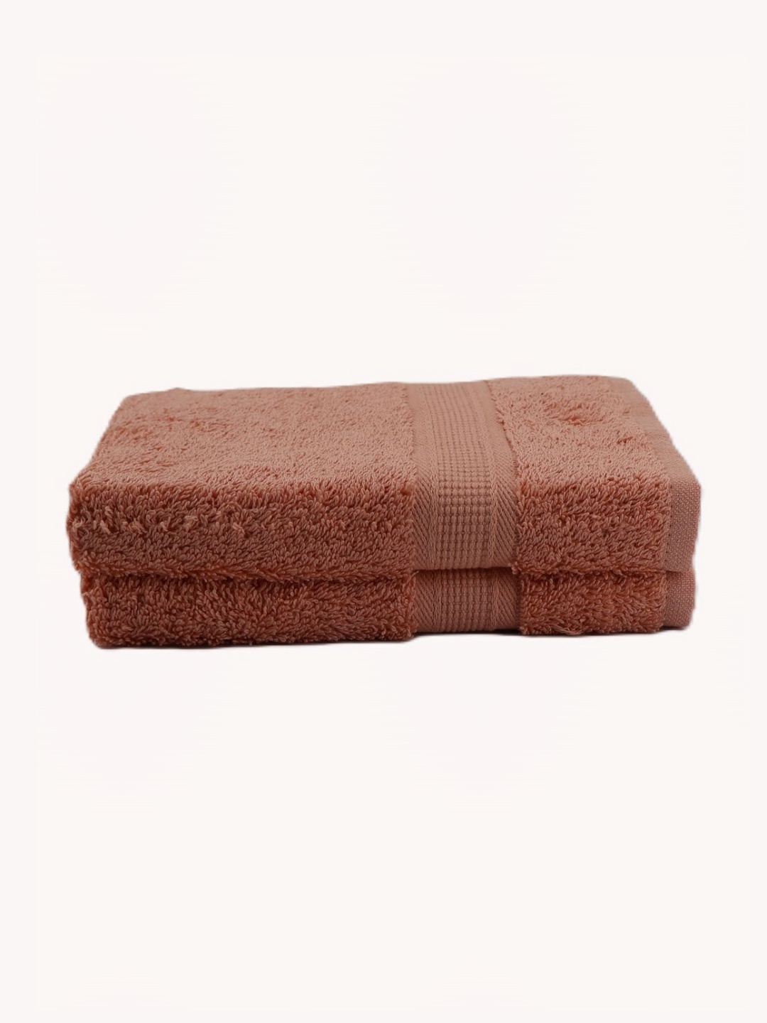 

BOMBAY DYEING Peach Colored 2 Pieces Pure Cotton 550 GSM Hand Towels