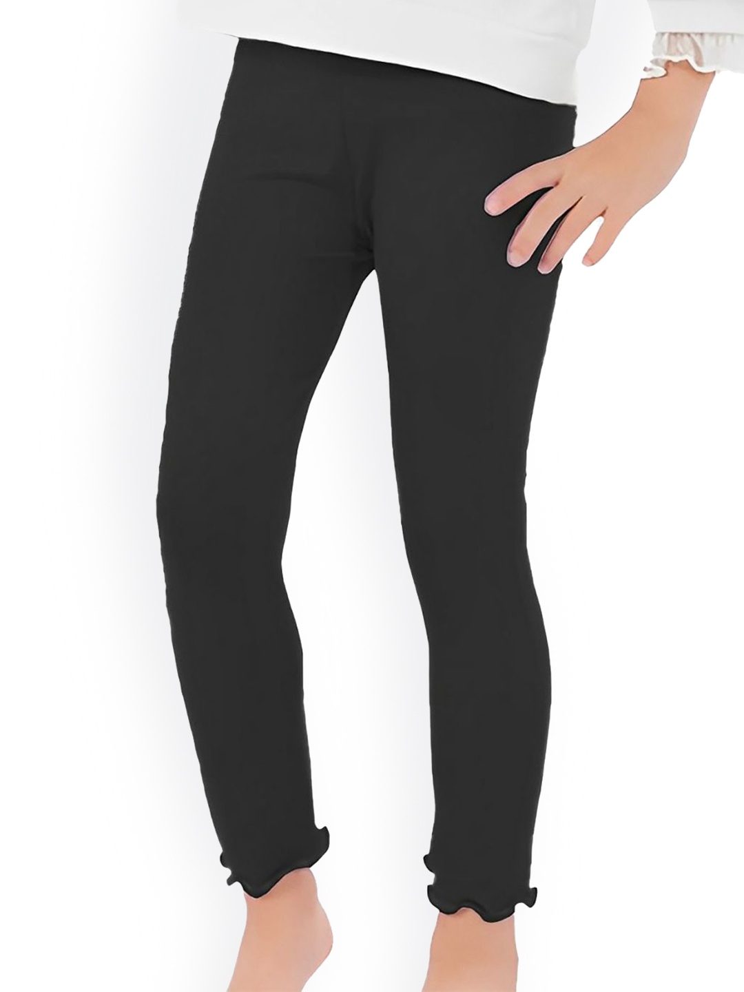 

SYGA Girls Ankle Length Leggings, Black