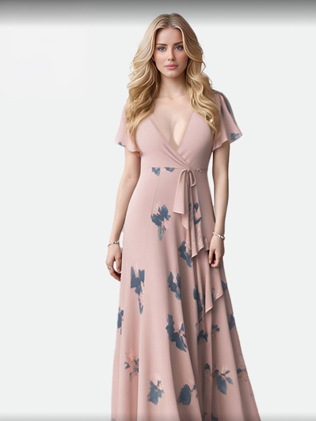 

StyleCast Women Floral Printed Maxi Dress, Pink