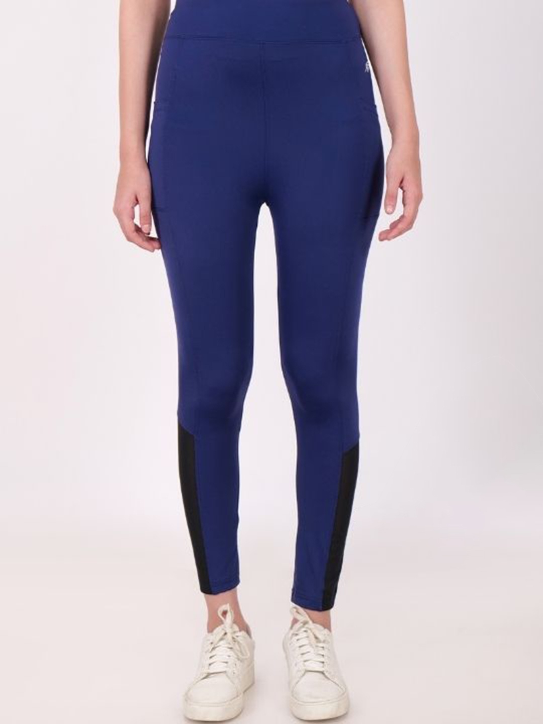 

FLURR Anti Microbial Ankle Length Mesh Tight, Navy blue