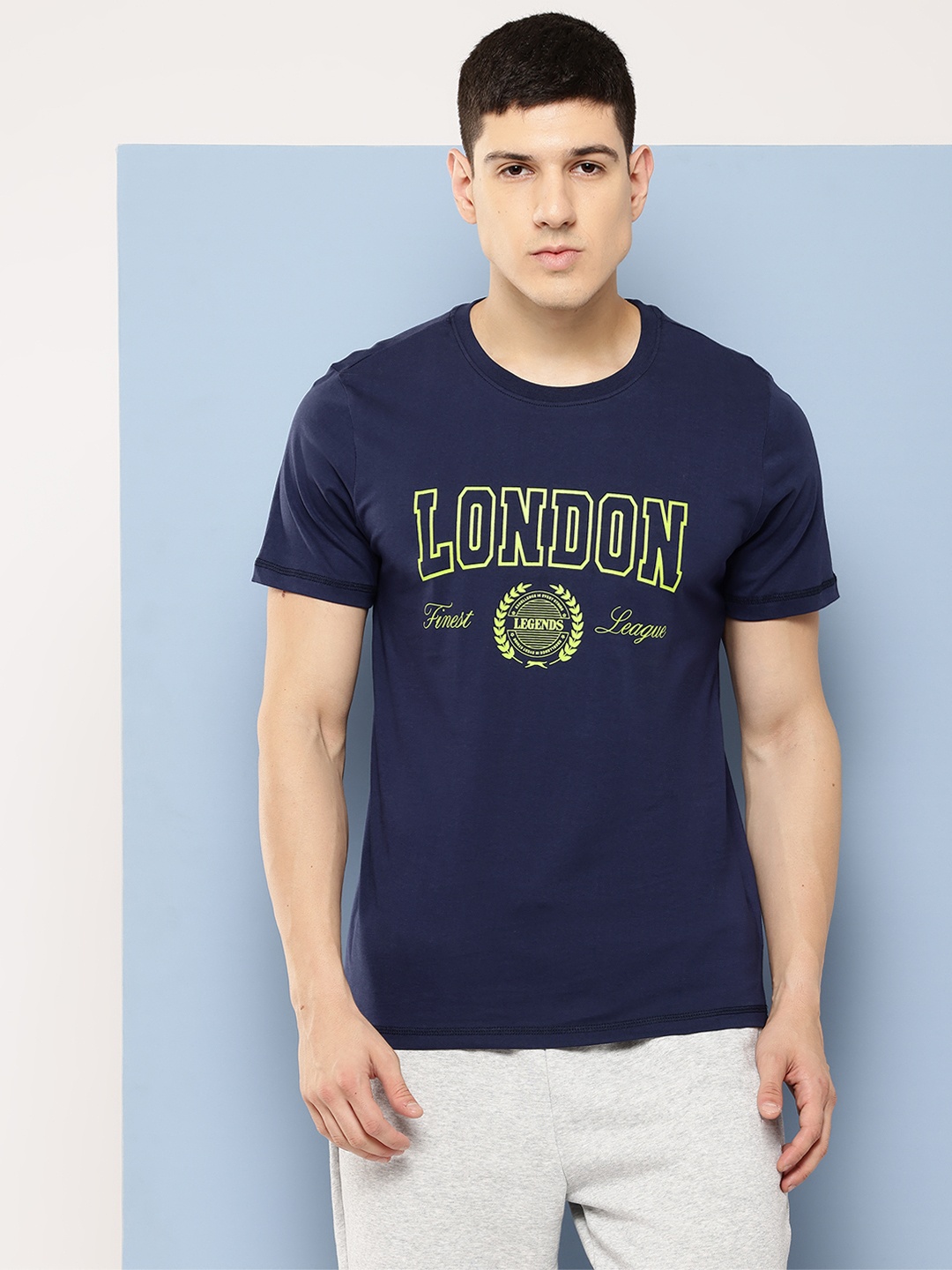 

Slazenger Typography Printed Pure Cotton T-shirt, Navy blue