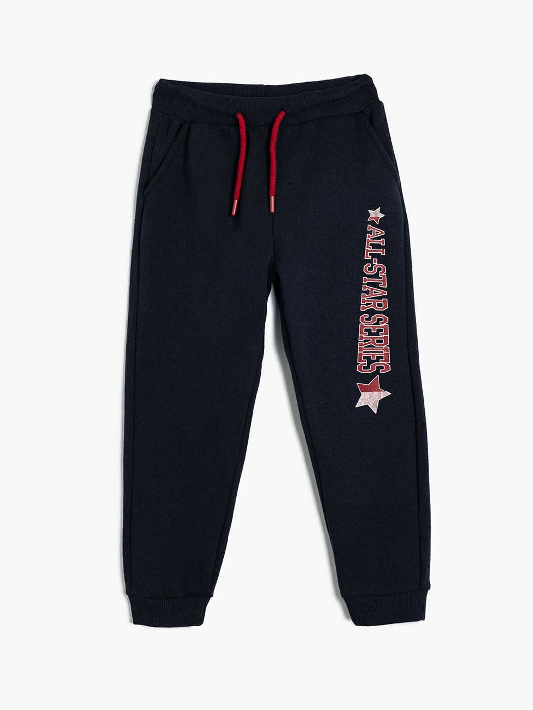 

Koton Boys Typography Mid Rise Jogger, Navy blue