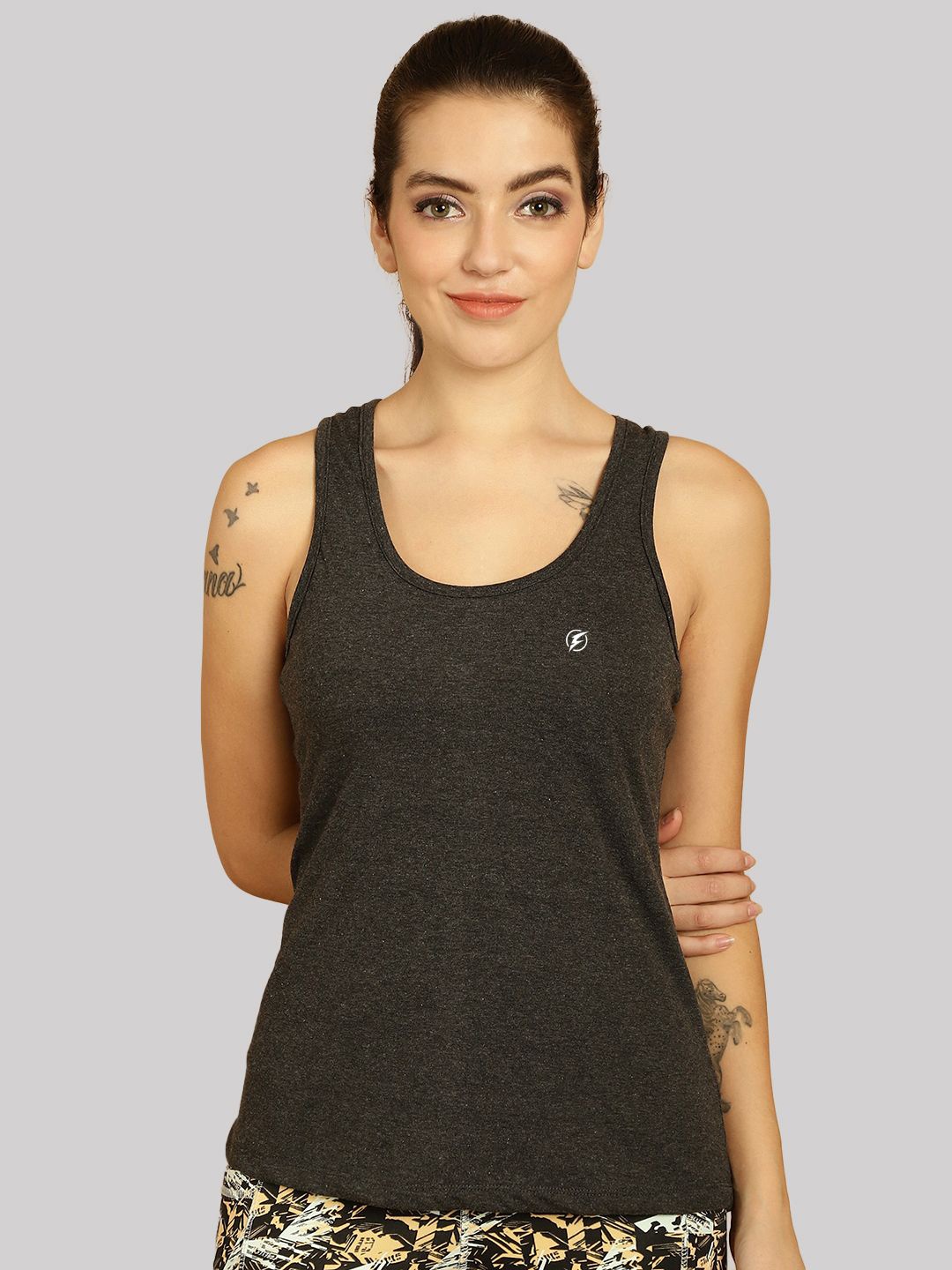 

Friskers Cotton Tank Top, Grey