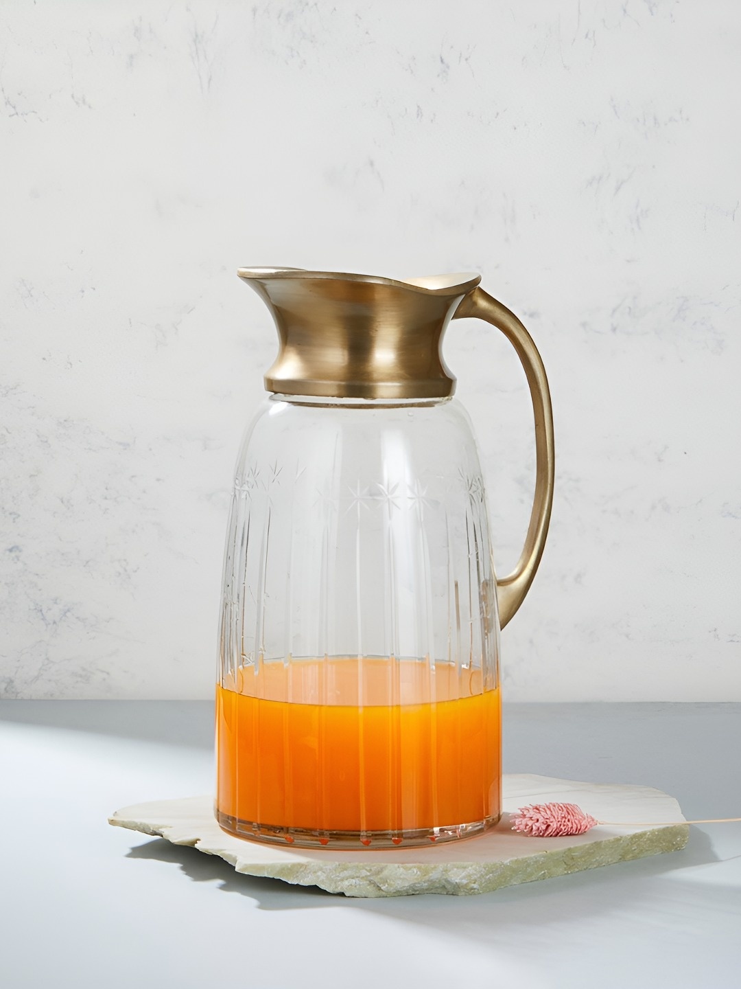 

Fabindia Amantra Bronze &Transparent Glass Water Jugs