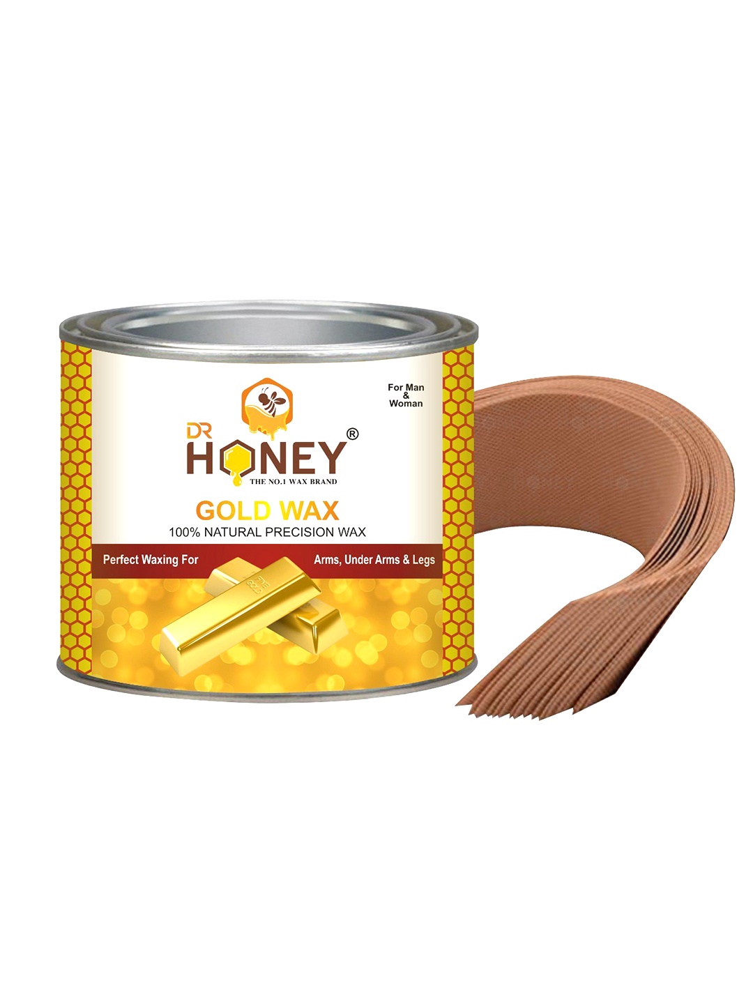 

DR HONEY 100% Natural Precision Gold Wax With Strips - 600.55g