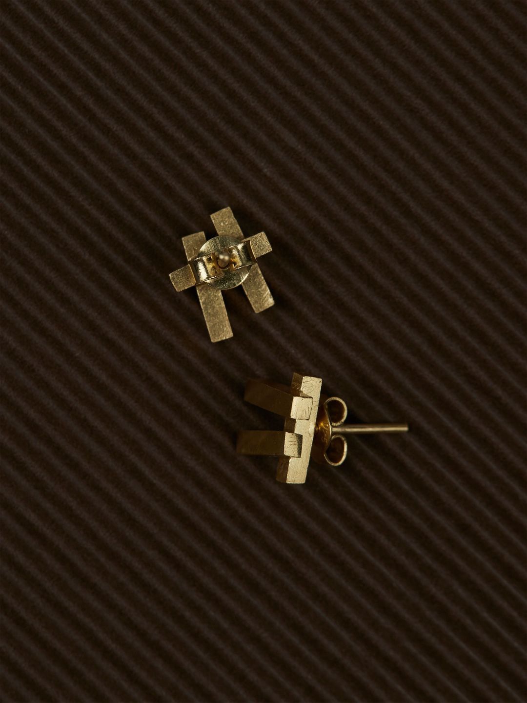 

The Slow Studio Silver Classic Studs, Gold
