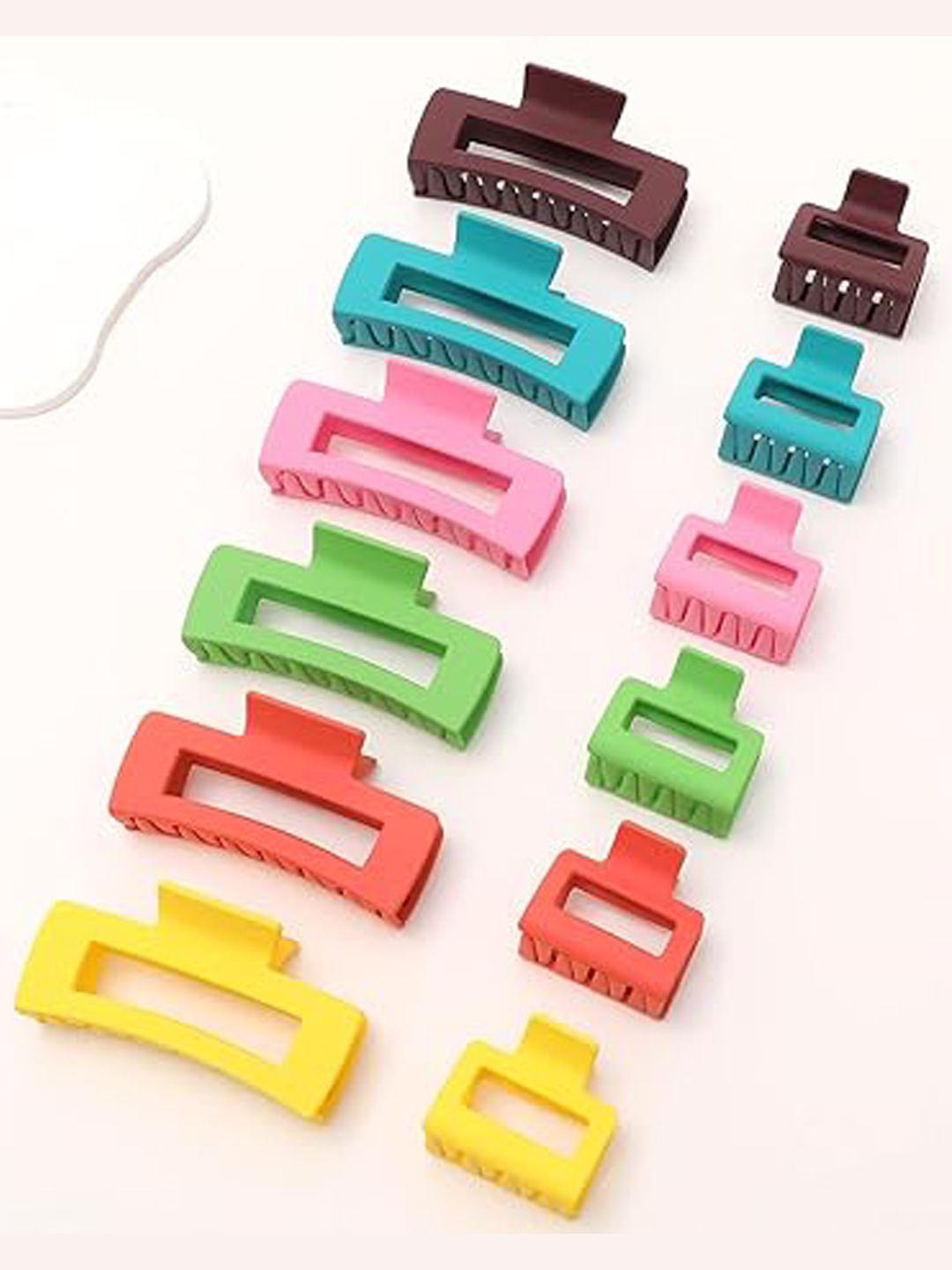 

Softwrap Women Set Of 12 Claw Clips, Pink