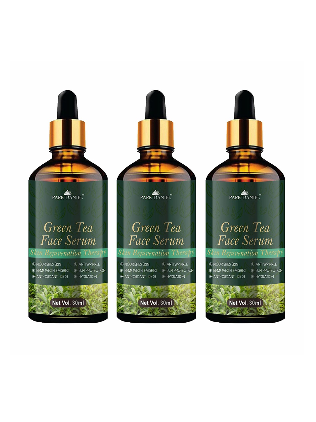 

Park Daniel Set of 3 Skin Rejuvenation Therapy Green Tea Face Serum - 30ml Each