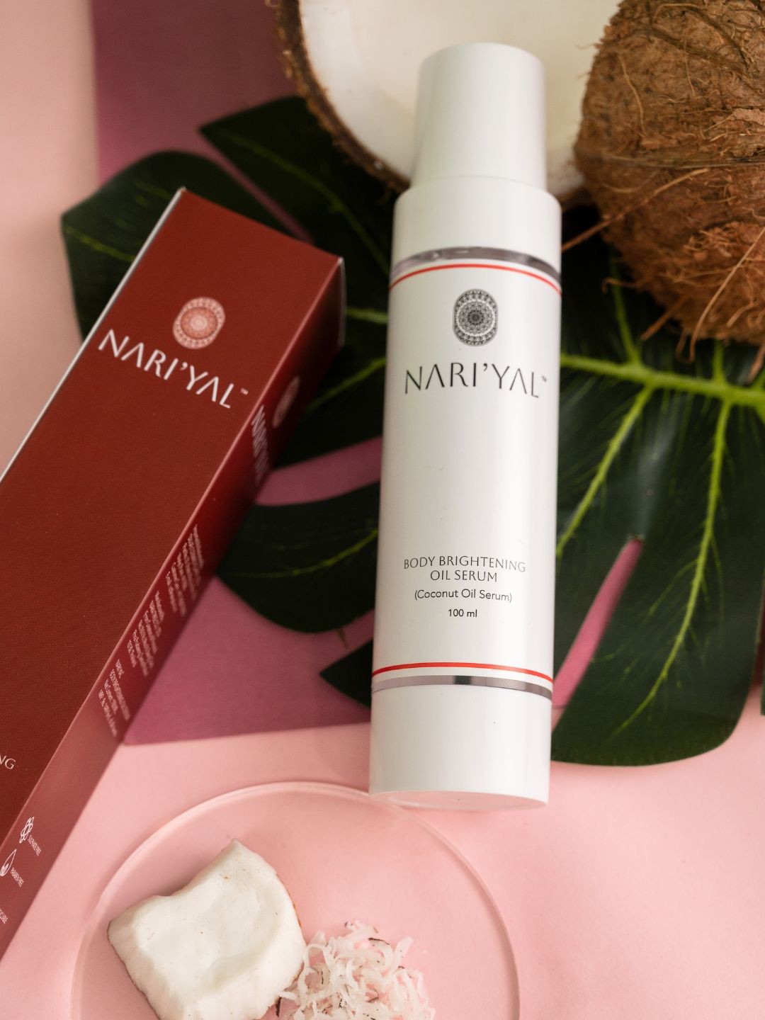 

NARIYAL Body Brightening Coconut Oil Serum - 100ml, White