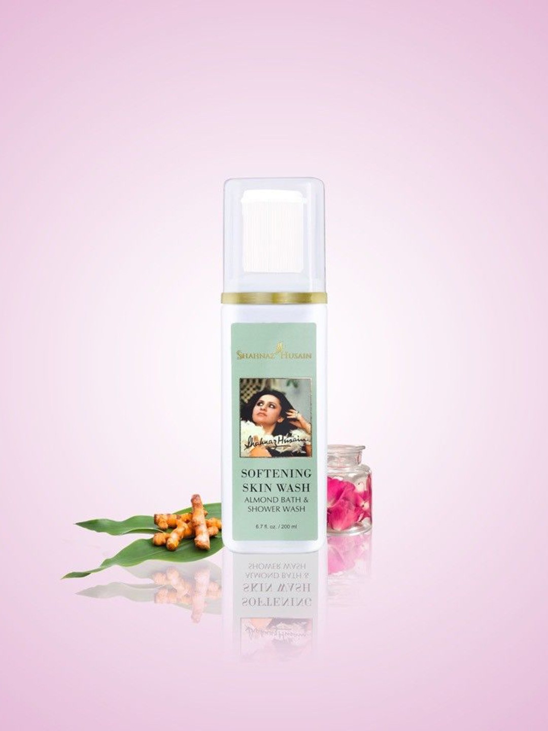 

Shahnaz Husain Softening Skin Wash - Almond Shower & Cream - 200ml, Transparent