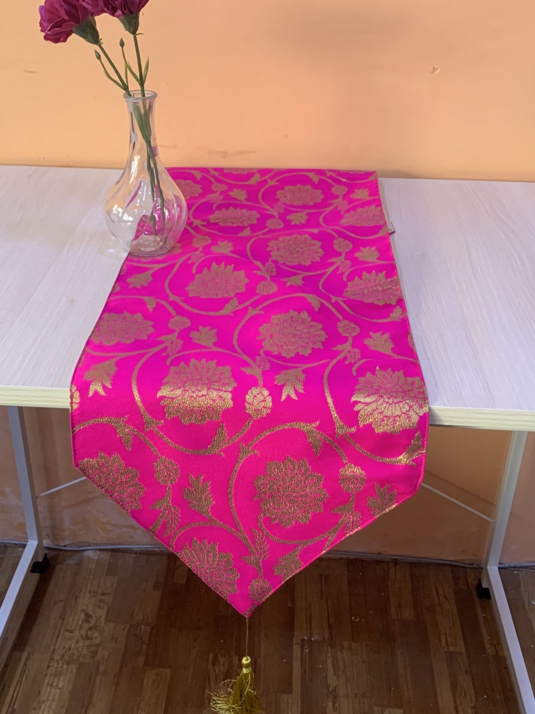 

Pink Parrot Pink Printed Table Runner