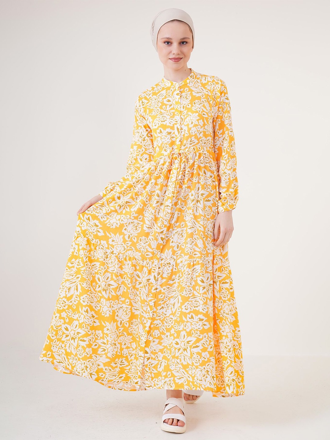 

BIGDART Floral Print Maxi Dress, Na