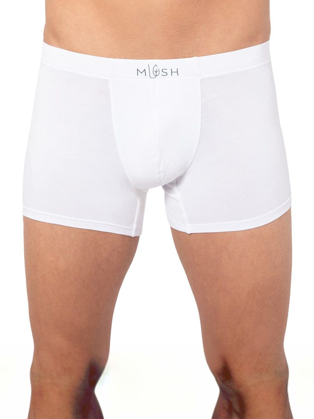 

MUSH Men Mid-Rise Trunks 1000000136881_A, White