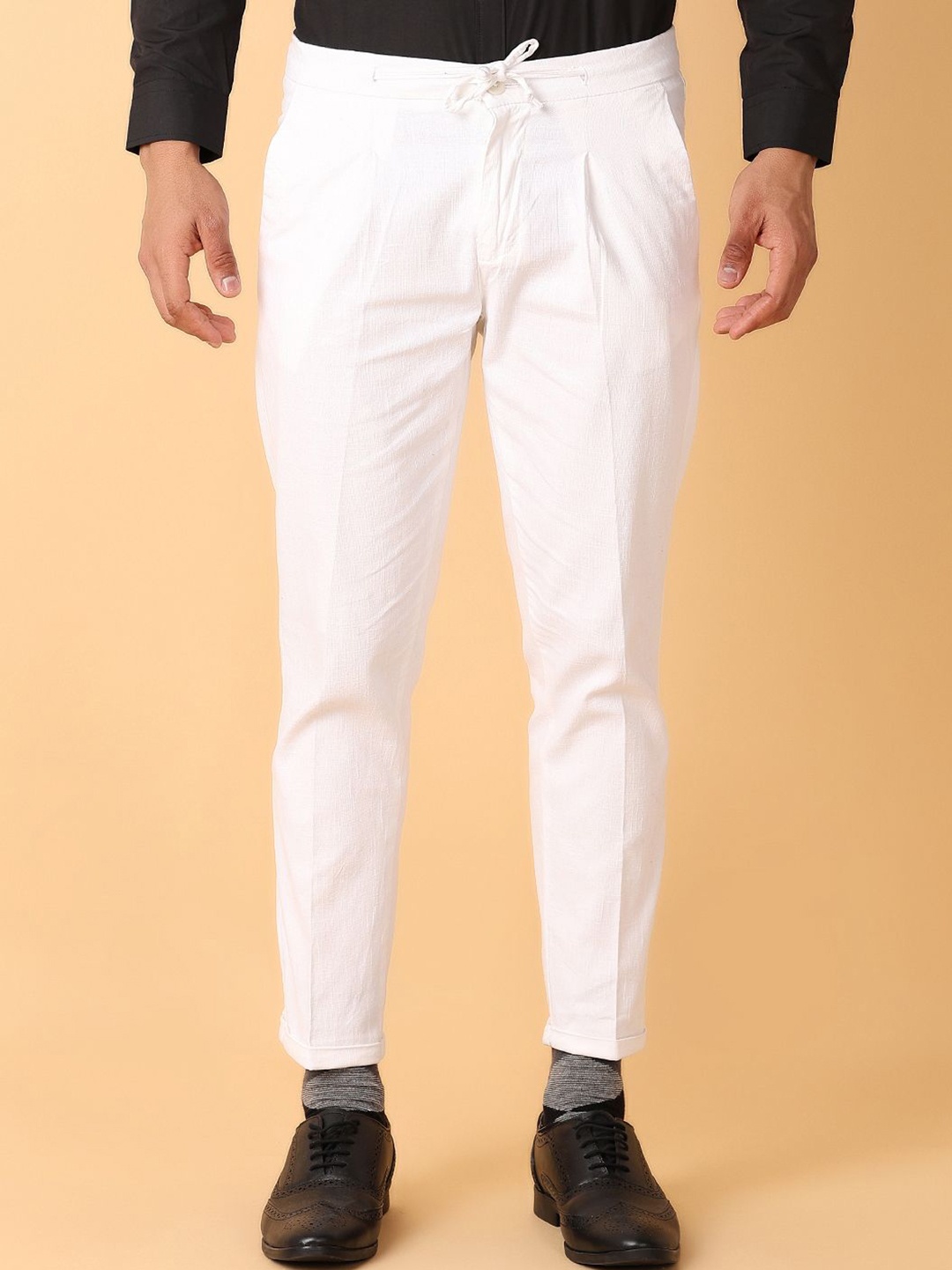 

J White by Vmart Men Solid Trousers