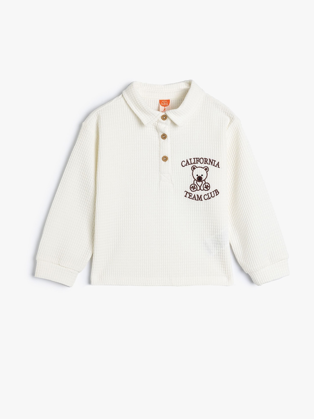 

Koton Girls Graphic Printed Sweatshirt, Beige