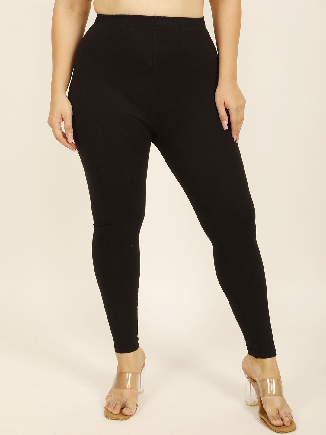 

DUNBERRY LONDON Pure Cotton Lycra Ankle Fit Leggings, Black