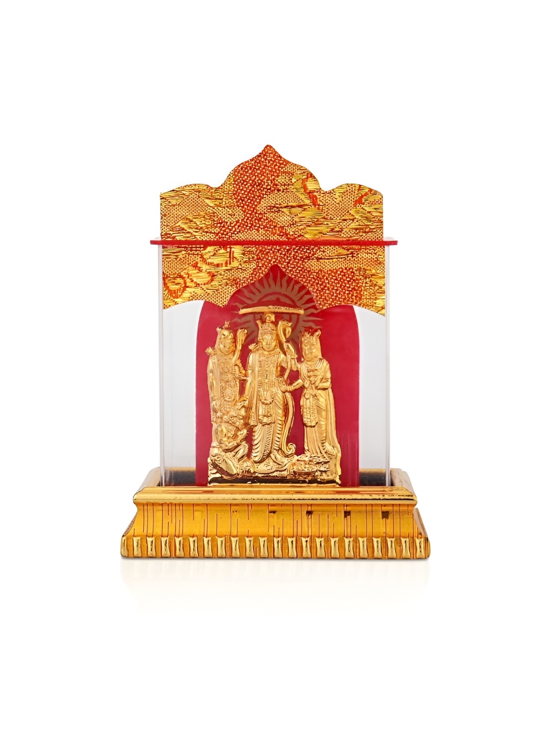 

INTERNATIONAL GIFT Gold-Toned Ram Darbar Religious Idol Showpiece