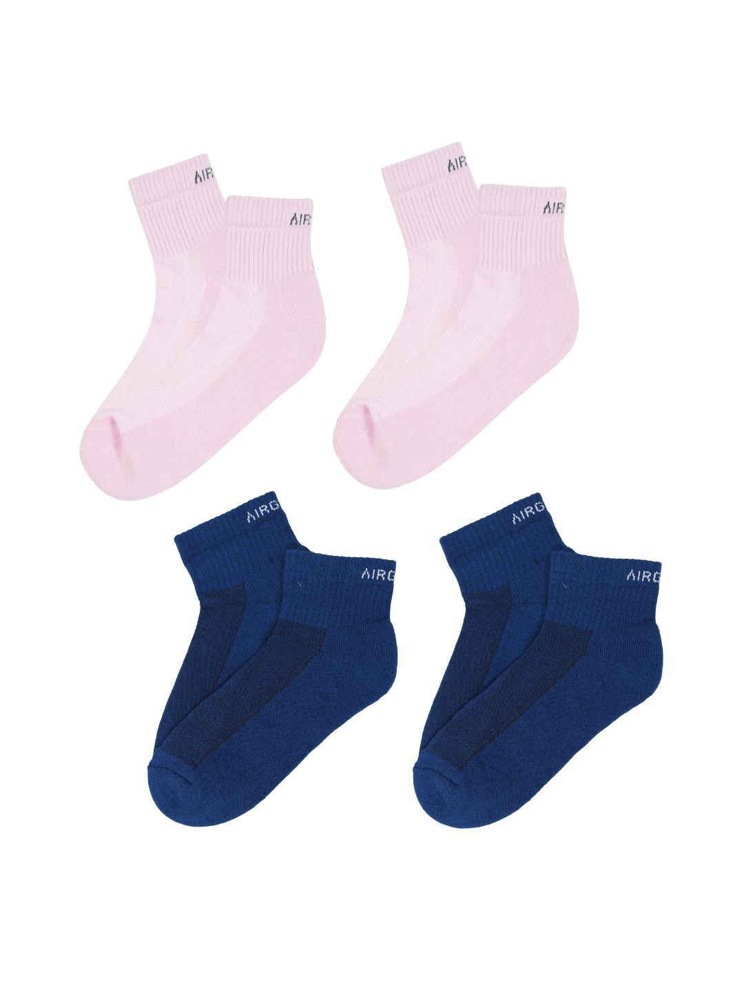

AIR GARB Pack Of 4 Ankle Length Socks, Pink