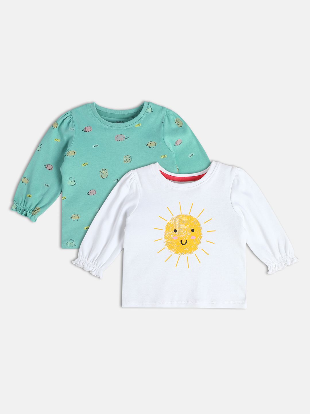 

MINI KLUB Floral Print Cotton Top, White