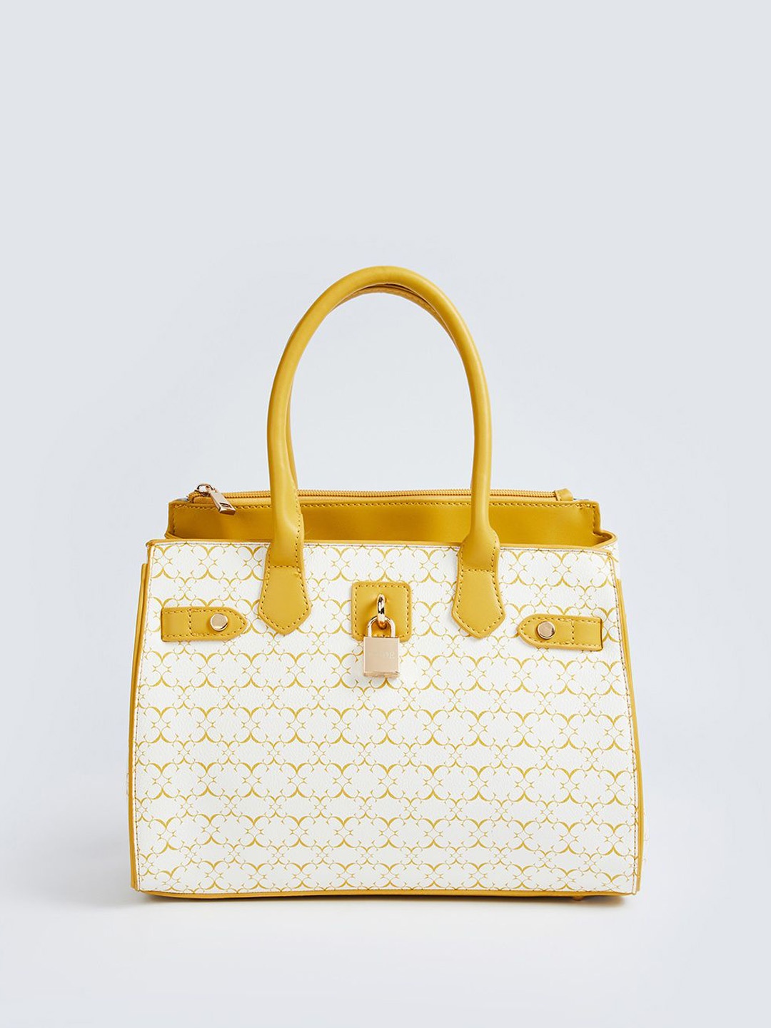 

CODE by Lifestyle PU Structured Handheld Bag, Mustard