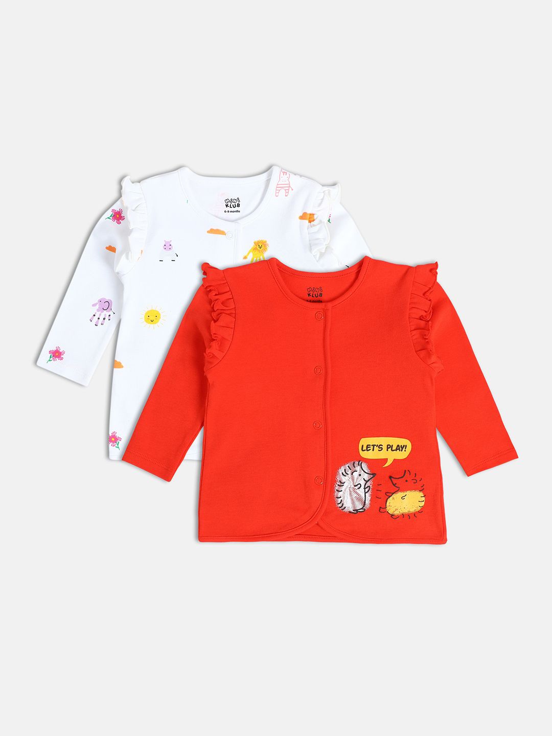 

MINI KLUB Print Cotton Top, White