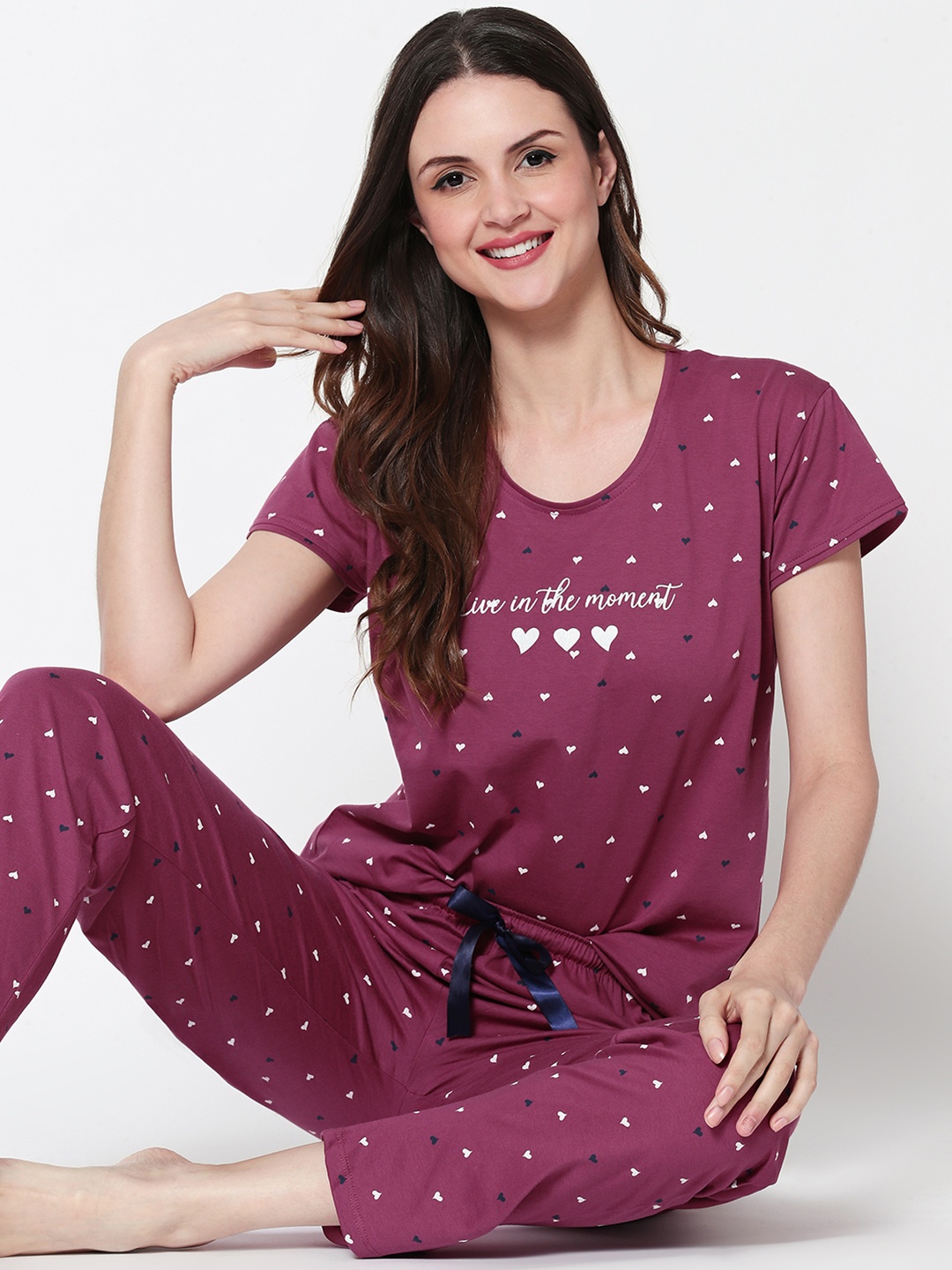 

Zeyo Women Burgundy Self Design