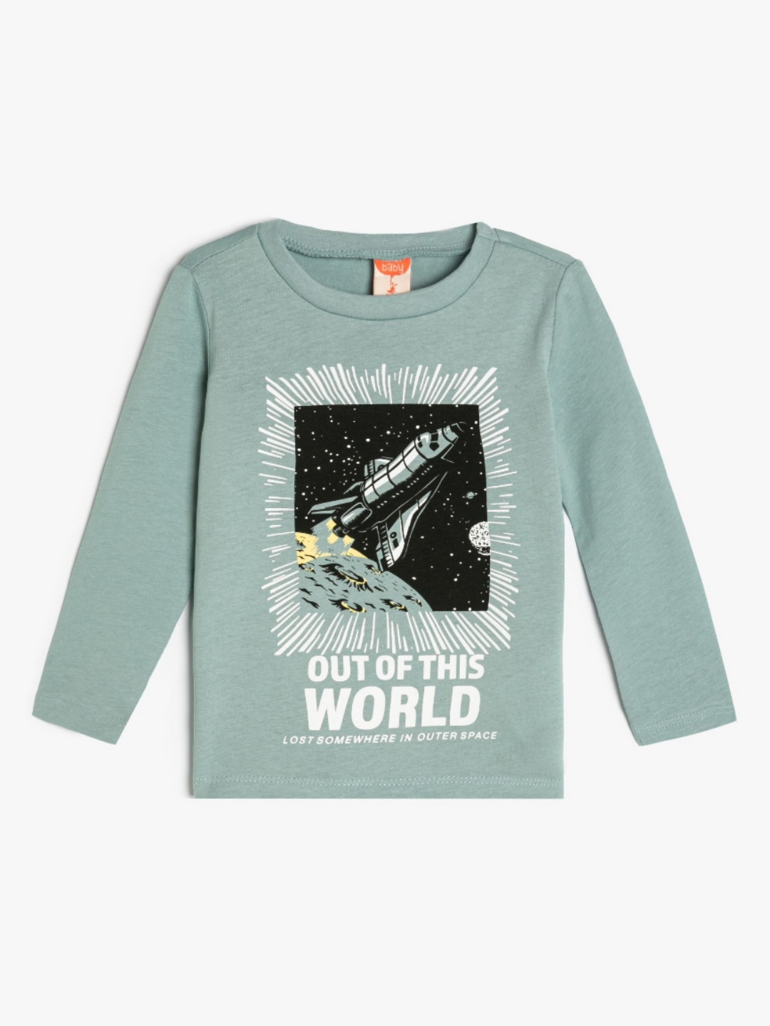 

Koton Boys Graphic Printed Round Neck Cotton T-Shirt, Blue