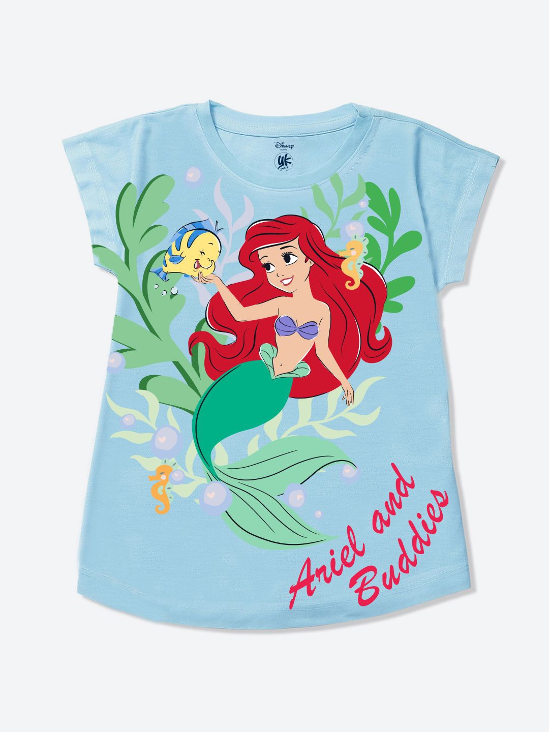 

YK Disney Print Top, Blue